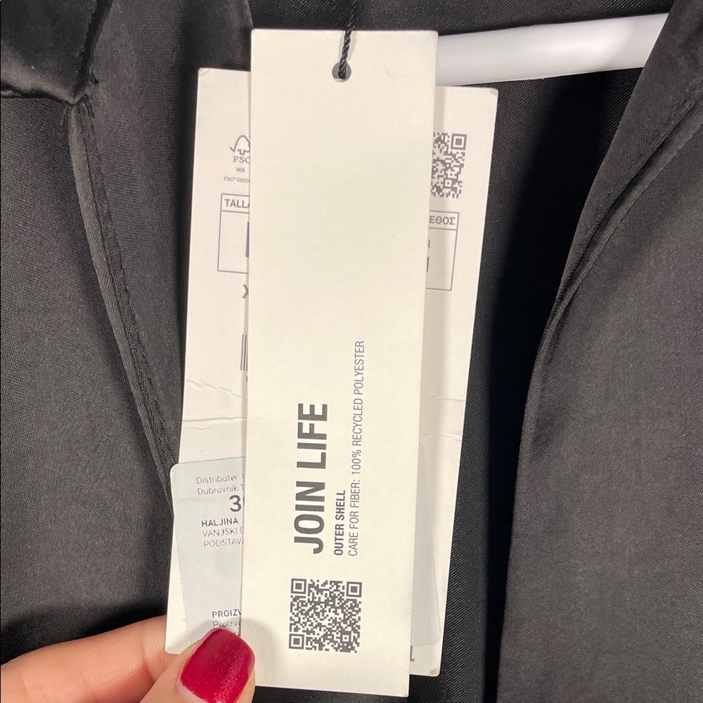 Zara Black Satin Asymmetrical Women's Dress Medium - Picture 3 of 12